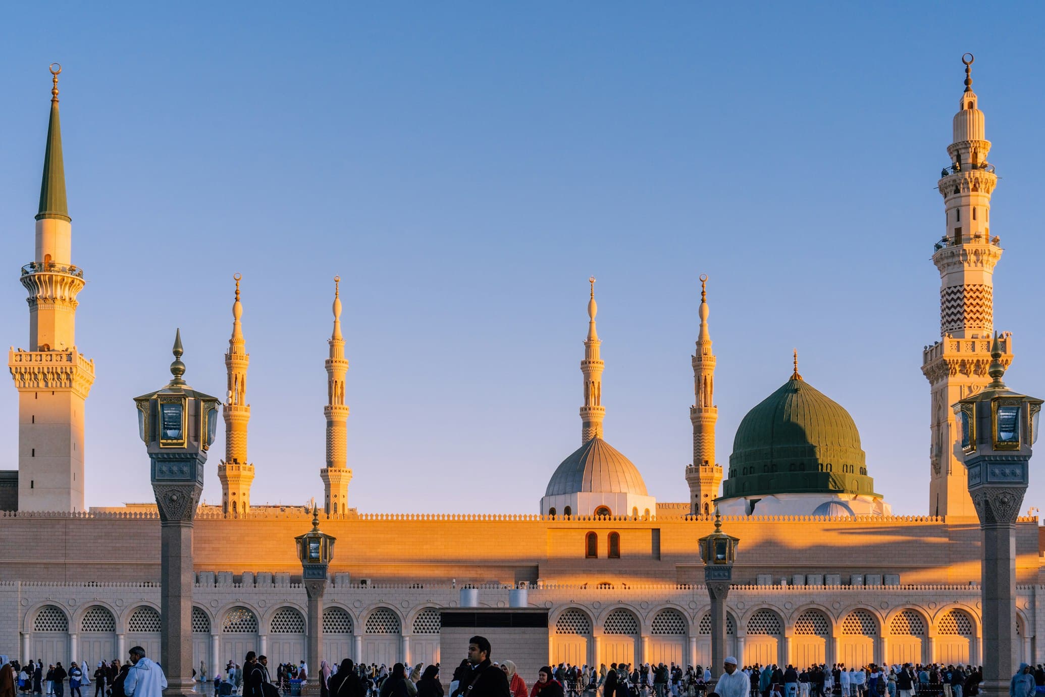Makkah Grand Mosque at Sunset